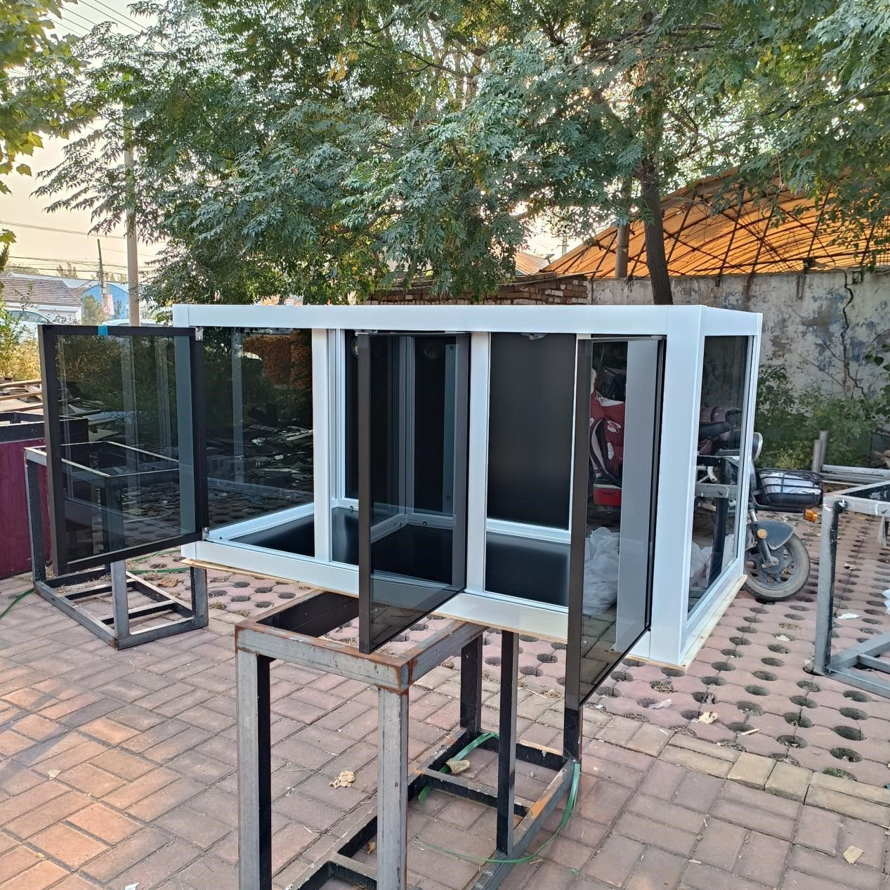 Industrial Style Aluminum Alloy Fish Tank Stand