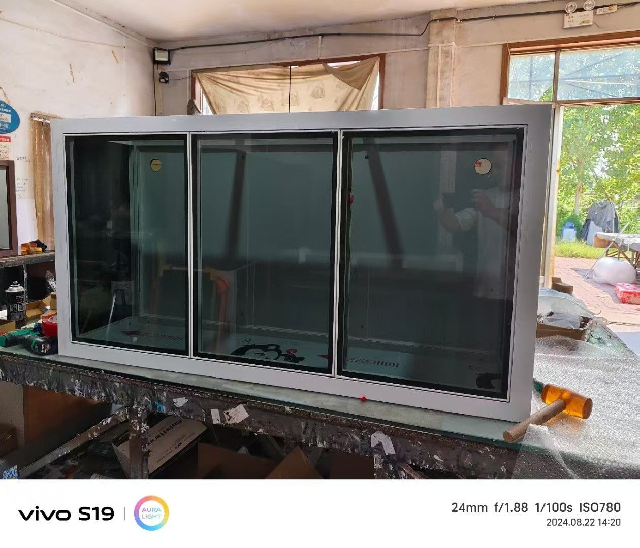 Modern Aluminum Aquarium Stand Cabinet